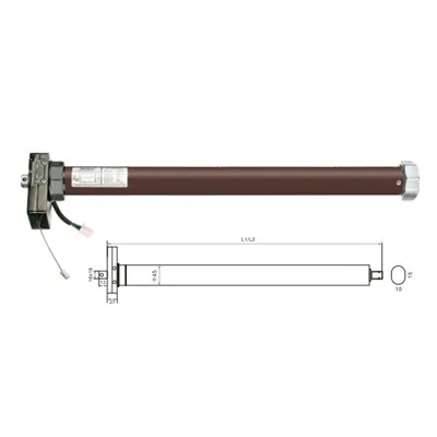 35 mm'lik standart boru tipi motor, karartma stor perdelerinde kullanılabilir...